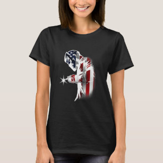 Welder American Flag Usa Patriotic Welder Apparel T-Shirt