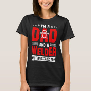 Welder American Flag Usa Patriotic Welder Dad Fath T-Shirt