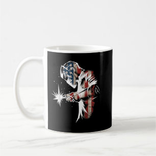 Welder American Flag USA Patriotic Welder Gift Coffee Mug
