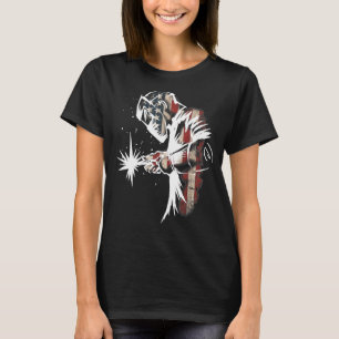 Welder American Flag Usa Patriotic Welder T-Shirt