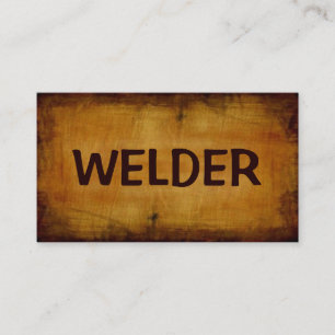 Welder Antique Business Card