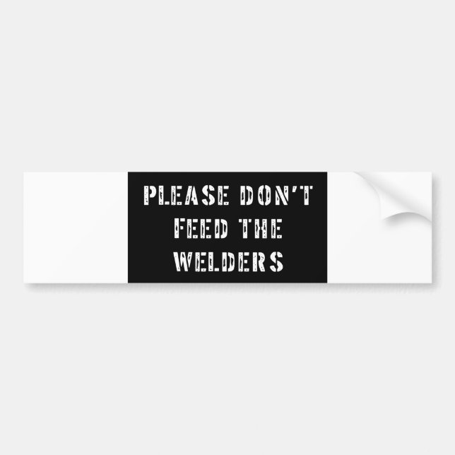 Welder Bumper Sticker (Front)