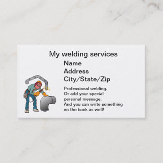 welder business card