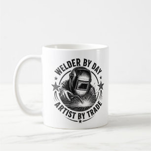  **Welder By Day, Artist By Trade   Funny Welding  Coffee Mug