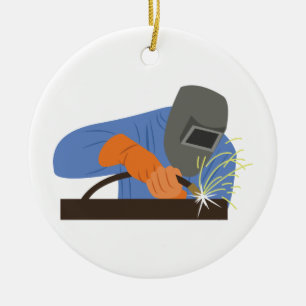 Welder Ceramic Tree Decoration