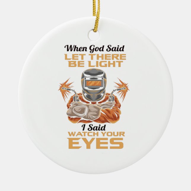 Welder Ceramic Tree Decoration (Front)