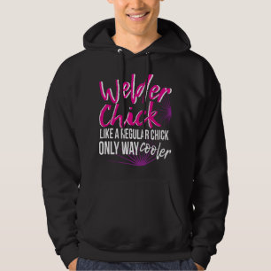 Welder Chick Women Mom Funny Welding Female Women  Hoodie