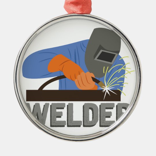 Welder Christmas Ornament Zazzle.co.uk