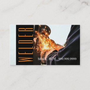 Welder Construction Business Card