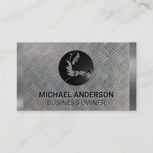 welder construction metal steel business card