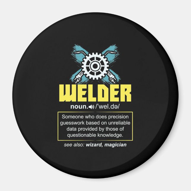 Welder Definition Magnet (Front)