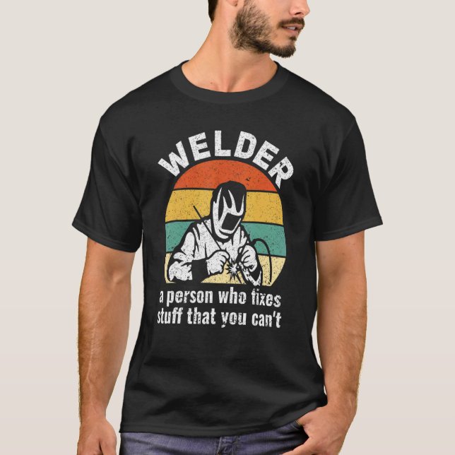 Welder Definition Welding Ironworker Welder 1 T-Shirt (Front)