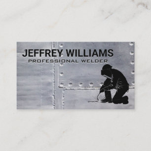 Welder Doing Metal Work Business Card