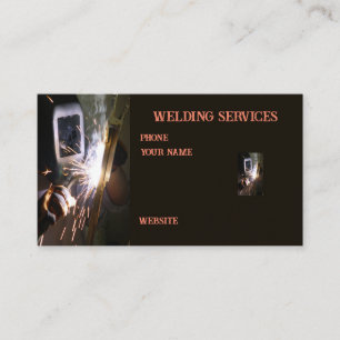welder fabricator metal welding equipment business card