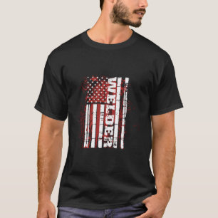 Welder Flag Hoodie Weld America American Pipefitte T-Shirt