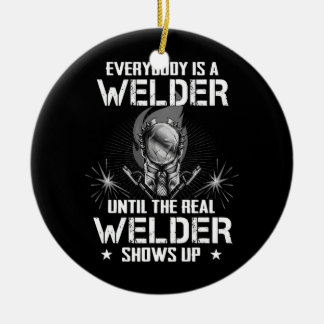 Welder For Men Funny Welding Legend The Real Ceramic Tree Decoration