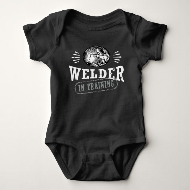 Welder In Training Baby Bodysuit (Front)