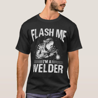 welder job work designs welder on fire  2 T-Shirt