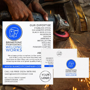 Welder Logo, Metal Worker, Welder Advertising Flyer