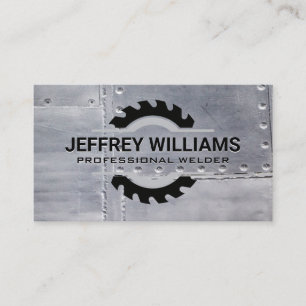 Welder   Metal Rivets   Saw Business Card