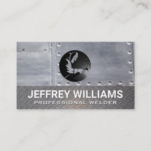 Welder Metal Rivets Steel Business Card