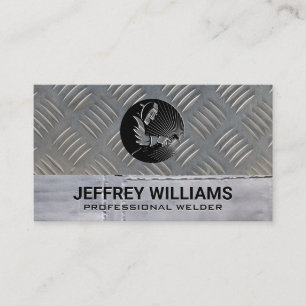 Welder   Metal Rivets   Steel Metallic Business Card