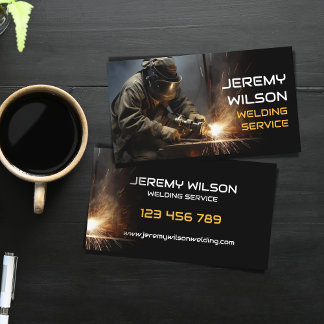 Welder Metal Welding Service Fabrication Steelwork Business Card