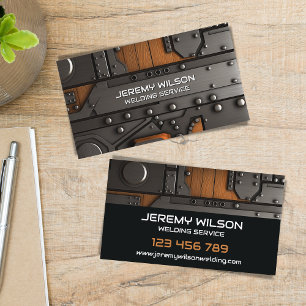 Welder Metal Welding Service Fabrication Steelwork Business Card