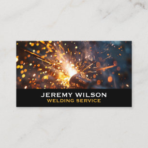 Welder Metal Welding Service Fabrication Steelwork Business Card