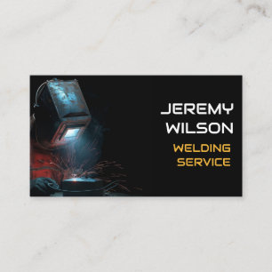 Welder Metal Welding Service Fabrication Steelwork Business Card