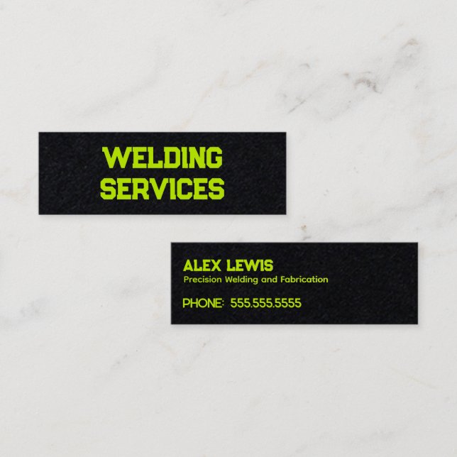 Welder Mini Business Card (Front/Back)