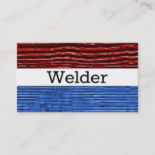 Welder Patriotic Business Card