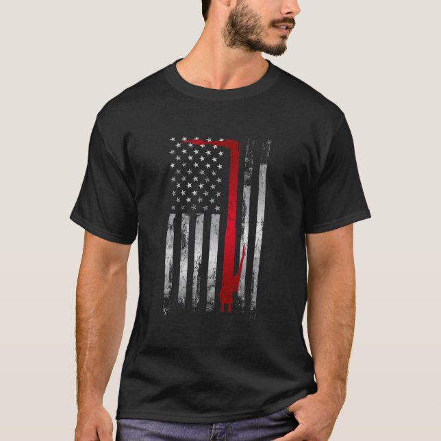 Welder Patriotic Usa American Flag Welding T-Shirt (Front)