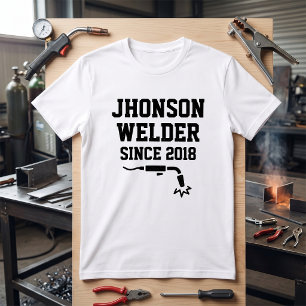 Welder Since 2018 Welding Metalworker Industrial D T-Shirt