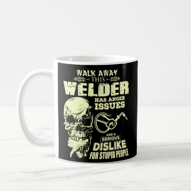 Welder Skull Welder Coffee Mug (Left)