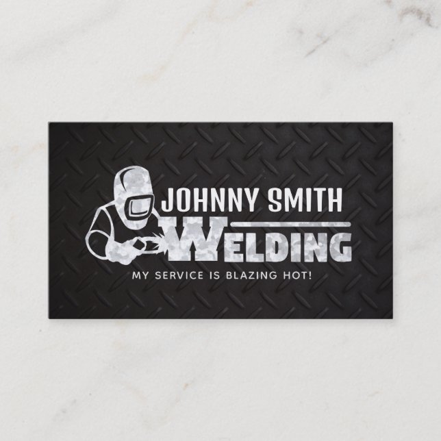 Welder Slogans Business Cards (Front)