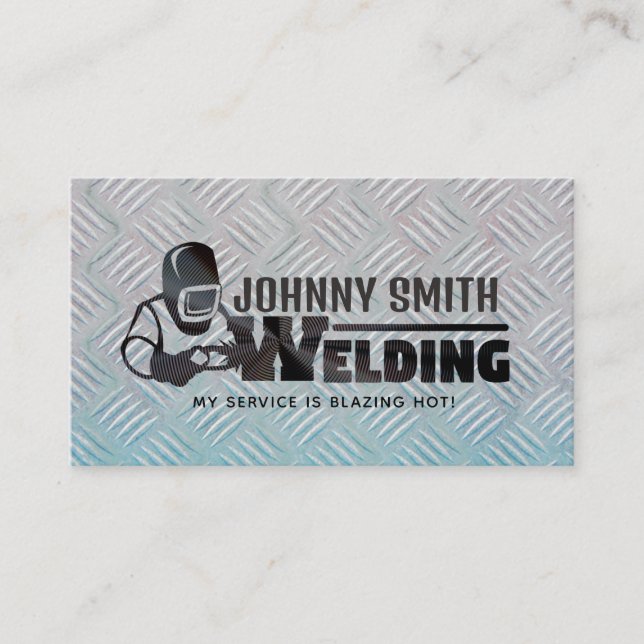 Welder Slogans Business Cards (Front)