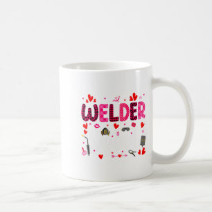 Welder Squad Cute Tools Hearts Costume Valentines Coffee Mug