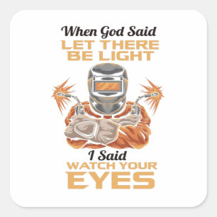 Welder Square Sticker