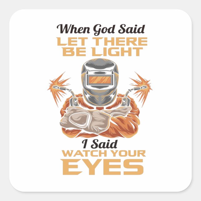 Welder Square Sticker (Front)