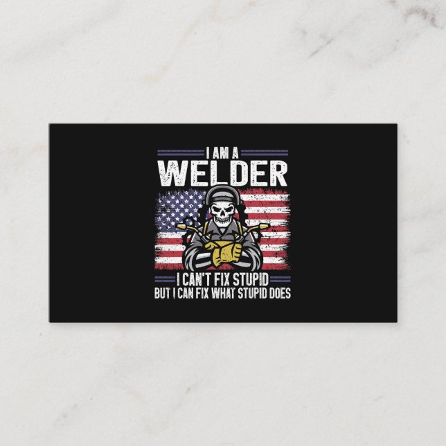 Welder Welding Business Card (Front)