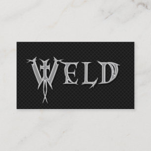 Welder Welding Grunge Professional Business Cards
