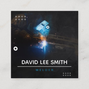 Welder / Welding Service Square Business Card