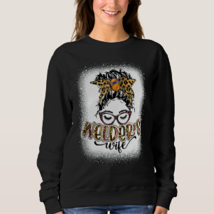 Welder Wife Life Messy Bun Bleached Women Mother's Sweatshirt