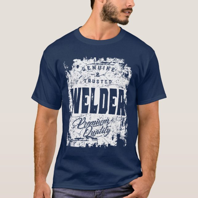 Welder Work Job Title Gift T-Shirt (Front)