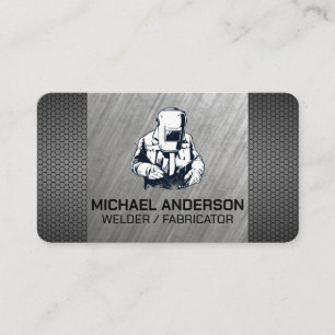 Welder Working on Metal   Engineer Business Card
