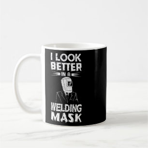 Welders Present Welding Mask Weld Hat Welder Metal Coffee Mug