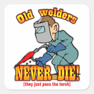 Welders Square Sticker