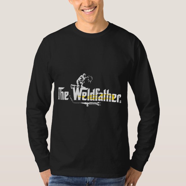 Weldfather Cool Welder Gift Tee Welding Funny Chri (Front)