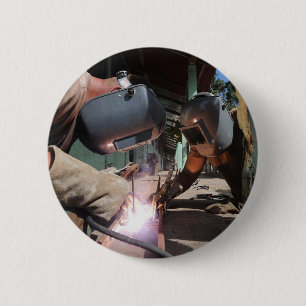 Welding 6 Cm Round Badge